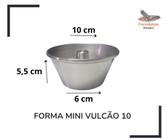 Kit 12 Mini Formas P/pudim 10cm X 5,5 Cm Bolo Mini Vulcão