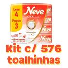 Kit 12 Pacotes C/48 Lenço Umedecidos Neve Toque de Seda 576u ATACADO