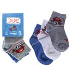 Kit 12 Pares De Meia 19/22 Infantil Algodão Sortimento Masculino - Panosul