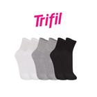 Kit 12 Pares De Meia Unissex Feminina E Masculina Original Trifil Algodão Cano Médio