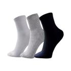 Kit 12 Pares Meia Masculina Cano Alto Atoalhada