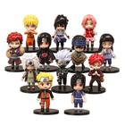 Kit 12 Pcs Action Figure Naruto Kakashi Gaara Sasuke Itachi