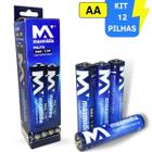 Kit 12 Pilhas Aa Normal Comum Aaa Palito 3 Cartelas C/4 Un