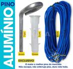 Kit 12 Pinos Para Capa de Piscina em Aluminio Com 12 Extensores e 12 Buchas de Polietileno