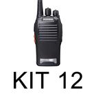 Kit 12 Radio Walk Talk Comunicador 16 Ch 12Km Baofeng 777S