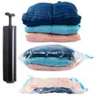 kit 12 Saco A Vacuo Vac Bag Com Bomba 70x110cm Viagem Mala - Magnow