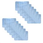 Kit 12 Tapetes de Banheiro Antiderrapante Emborrachado Macio Super Soft Azul