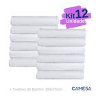 Kit 12 Toalha de Banho 150x75cm Profissional 500g/m² Prime Camesa Hotéis e Pousadas