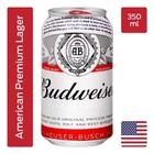 Kit 12 Uni. Cerveja Budweiser American Lager Lata 350Ml