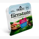 Kit 12 unid - Ração Úmida Everest TheFarmTaste Gatos Cubos de Peixe ao Molho com Couve e Arroz 100gr