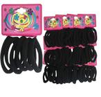 Kit 120 Elásticos Preto Xuxinha Para Cabelo Infantil