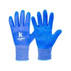 Kit 12PR Luva Latex Blue Flex T.8 M -Kalipso