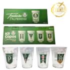 Kit 12Un Copo Americano Vidro 190ml Tradicional Bar Cerveja Escudo Time Palmeiras Oficial - BRASFOOT