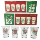 Kit 12Un Copo Dose Shot 60Ml Pinga Cachaça Time Fluminense - Brasfoot