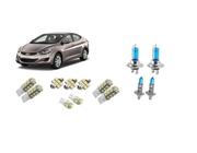 Kit 13 Lampadas Brancas Farol H7 H1 + Leds Hyundai Elantra