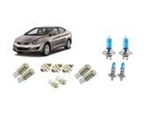 Kit 13 Lampadas Brancas Farol H7 H1 + Leds Hyundai Elantra