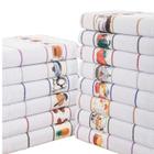 KIt 13 Pano de Copa Prato Felpudo Atoalhado - Branco