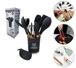 Kit 13 Peças Utensílios Cozinha Colher Espátula Em Silicone