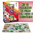 Kit 15 Carrinhos De Metal Carros Miniatura Com Pista Coleção