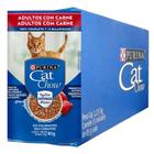 Kit 15 Cat Chow Sachê para Gatos Adultos Sabor Carne 85 g