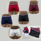 Kit 15 Cuecas Boxer Adulto Masculina Cueca Box Adulto Microfibra lisa ALCATEIA ACK