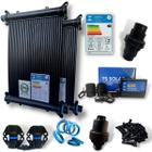 Kit 15 Placas Coletoras 3 mt - Aquecedor Solar Piscinas com 13m² / 18.000 Litros + Controlador de Temperatura e Válvulas