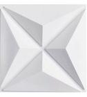 Kit 15 Placas Decorativas 3 D Estrelar Branco 50x50 cm