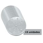 Kit 15 Tampa Ralo Grelha Inox Redonda 10cm X 10cm C Fecho - Clarinox