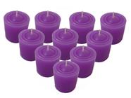 Kit 15 Velas Perfumadas Aromatica Com cheiro De Lavanda - Cor Roxa - Velas da Ju