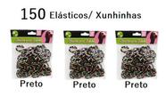 Kit 150 Unidades Mini Liga Elástico Meia Xuxinha para Prender o Cabelo Coloridas