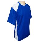 Kit 16+1 Camisa Azul/Branco, Calção Branco e Goleiro