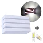 Kit 16 Arandela Frizzy Policarbonato Branca + Led G9