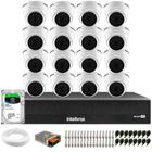 Kit 16 Câmeras Intelbras VHD 1220 D G7 Dome Full HD 1080p Lente 2.8mm Visão Noturna 20m + Dvr Intelbras MHDX 3116-C 16 Canais + HD SkyHawk 2TB