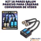 kit 16 Pares Balum Passivo Para Câmeras Conversor de Vídeo HD TVI CVI AHD 1080 5MP