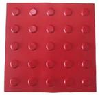 Kit 16 Pçs Piso Tátil Pvc 25X25 Alerta Vermelho