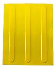 Kit 16 Pçs Piso Tátil Pvc 25X25 Direcional Amarelo