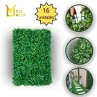 Kit 16 Placas Grama Artificial Jardim Vertical Buxinho