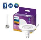 Kit 16 spot led redondo 5w 350lm gu10 bivolt philips