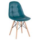KIT - 16 x cadeiras estofadas Eames Eiffel Botonê - Base de madeira clara