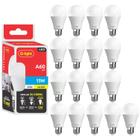 Kit 17 Lâmpada Led Bulbo A60 15W E27 6500K Luz Branca Fria Autovolt Alta Eficiência Econômica Casa