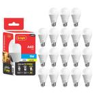 Kit 18 Lâmpadas Led 9W E27 Autovolt 6500K Branco Frio Cor Da