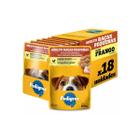 Kit 18 unidades sache pedigree 100 grs sabor frango raças pequenas