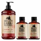 Kit 1x Shampoo 1L e 2x Grooming Peaky Blinders Don Alcides