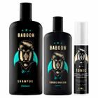 Kit 1X Shampoo 1X Condicionador 1X Tônico Para Cabelo Baboon