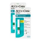 Kit 2 Accu-Chek Active Tira Teste 50 Unidades