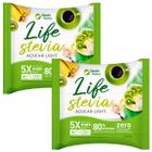 Kit 2 Açúcar Light Life Stevia Adoça e Rende 5x mais Stevia Natus 500g