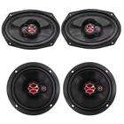 Kit 2 Alto Falantes 6 Pol E 2 6X9 Pol 200W Rms 4 Ohms Kf.001 Foxer