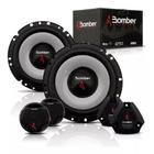 Kit 2 Alto Falantes 6 Pol Two Way Bomber Upgrade 200W Rms 4 Ohms + 2 Tweeters + 2 Crossovers