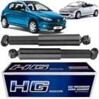 Kit 2 Amortecedor Traseiro Peugeot 206 Até 2010 Nakata Novo