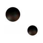 Kit 2 Arandela Parede Redonda Moon Eclipse 1x15 1x25cm Para Led Halopin G9